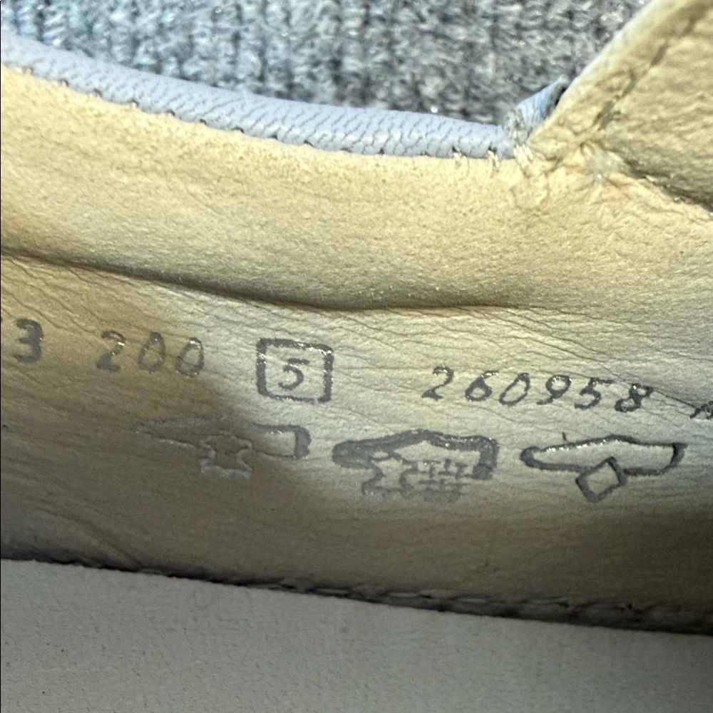 Gabor Dolly Leather Light Blue Sneakers Women's Size 5 - Picture 12 of 13